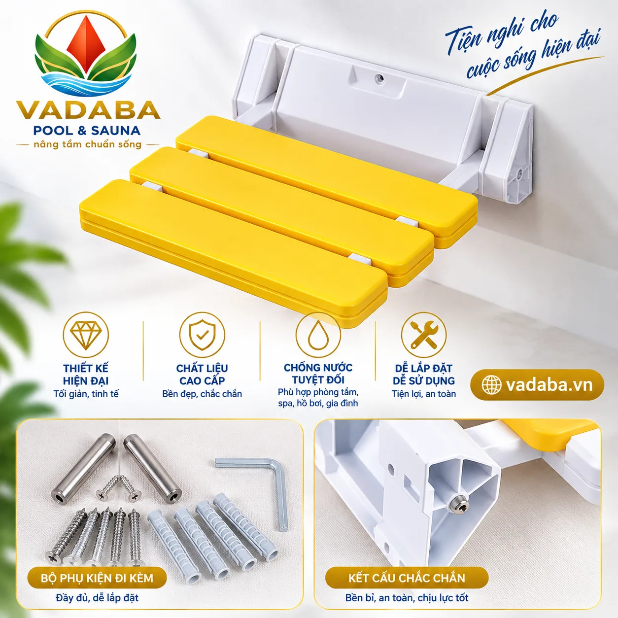 GHẾ XÔNG HƠI ƯỚT KHÔNG CHÂN A-1