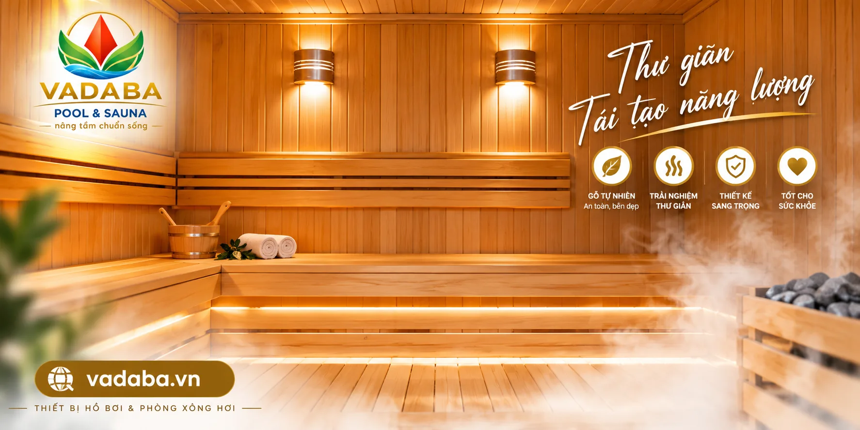 Gỗ thông phòng xông hơi Sauna